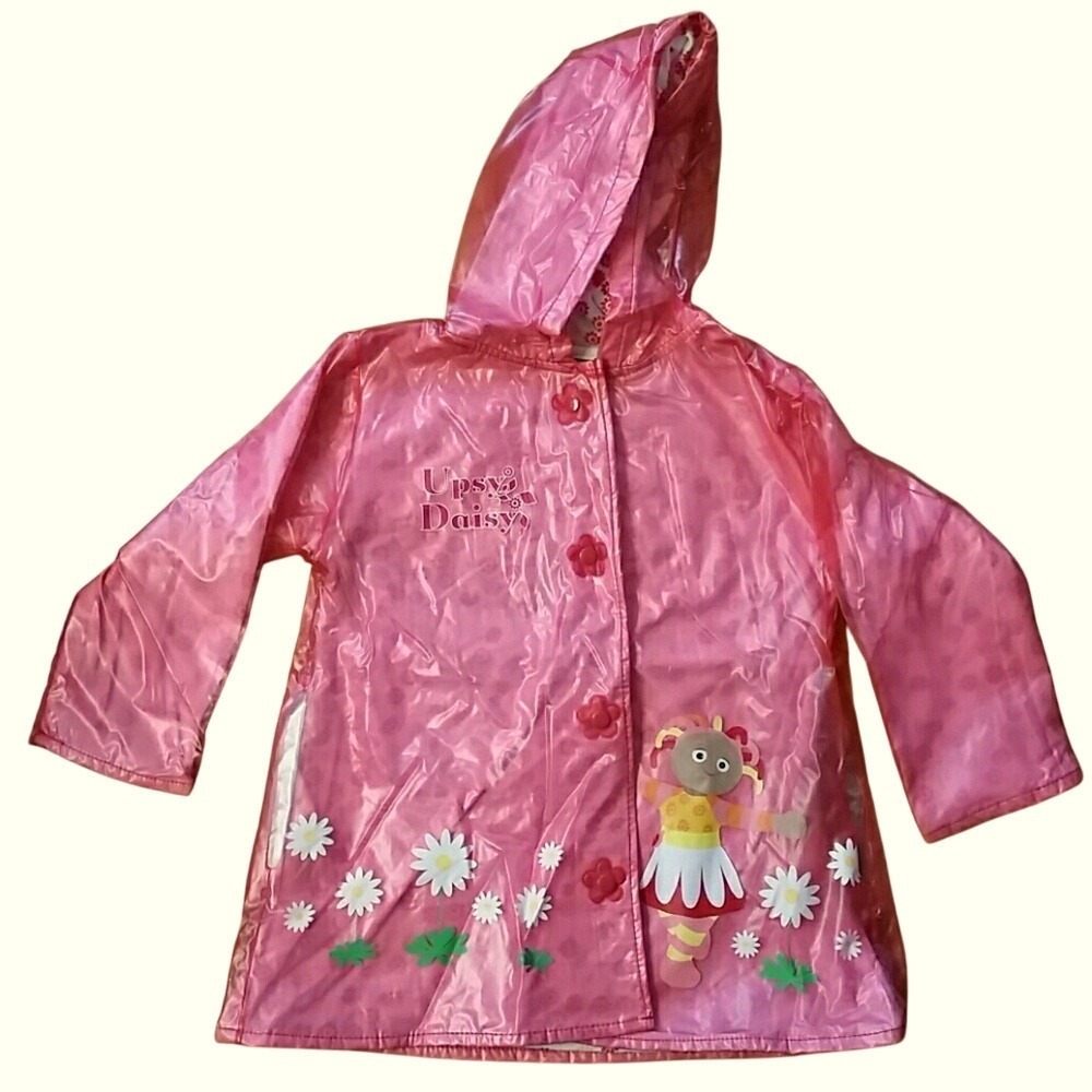 Upsy Daisy In the Night‎ Garden Girls Pink Raincoat Size 3-4